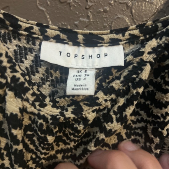 Topshop Asos Animal Print Jersey Pant Romper / Jumpsuit with adjustable straps 8 - Picture 4 of 8